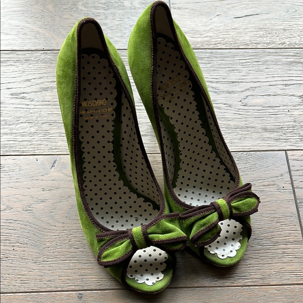 Moschino Green Women's Shoes